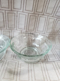 Set of 5 Clear Glass Berry Bowls