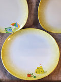 Set of 6 Melamine Beach Themed Dinner Plates and Bowls