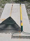 Stiff Rake and Plastic Leaf Rake