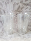 (A) Lot of 4 Clear Tervis Double Walled Tumblers (2 AVAILABLE PRICED INDIVIDUALLY AT $15 EACH)