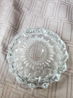 Heavy Clear Glass Ash Tray