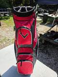 Calloway Women's Big Bertha X-12 Irons (S-4)w/Graphite Shafts + Red Calloway Golf Bag + Putter and Hybrid Club