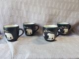 Set of 4 Bass Pro Shop Bear Silhouette Coffee Mugs