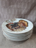 Set of 7 Williams-Sonoma Plymouth Turkey Salad Plates