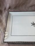 White Snowflake Platter
