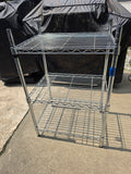 NSF ShelfTech 3-Tier Chrome Wire Shelving Unit  (Two Available,  Priced Separately)