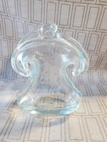 Vintage Art Glass Coin Purse Vase