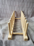 Wooden Plate Rack Cabinet Organizer
