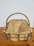Wooden and Metal Frame Basket