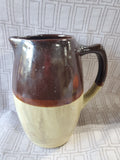2 Toned Glazed Pottery Pitcher