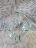 Clear Glass Pitcher with Monogrammed "L"