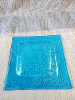Hand Blown Blue Glass Catch-All Dish