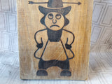 Wooden "Hancock" Cartoon Character Wall Plaque