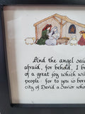 Framed Nativity Scene with Scripture Print