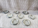 Set of 8 Silverplated Rim Coasters