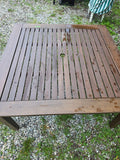 Large Square Wooden Outdoor Table