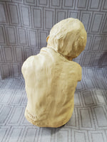 Signed Dave Grossman "Contemplating Boy" Sculpture