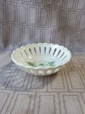 (C) Andrea by Sadek Williamsburg Magnolia Blossom Reticulated Trinket Dish (2 AVAILABLE PRICED INDIVIDUALLY AT $12 EACH)