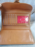 Dooney & Bourke Light and Dark Brown Leather Continental Wallet