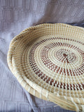 Round Woven Sweet Grass Basket