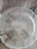 20 Piece Clear Glass Flower Petal Dish Set