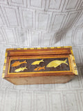 Egyptian Style Wooden Inlaid Trinket Box