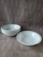 Set of 6 Corelle by Corning Striped Bowls