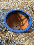 Cobalt Blue Glazed Terracotta Planter