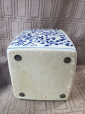 Blue and White Ceramic Trinket Box