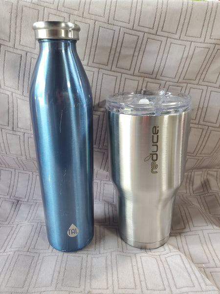 Pair of Metal Tumblers