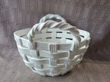 White Ceramic Basket