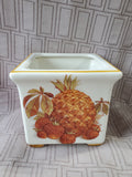 Pineapple and Strawberry Square Planter