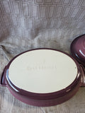 Le Creuset Mauve Stoneware Oblong Covered Casserole Dish