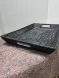 Black Basket Serving Tray