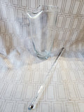 Clear Glass Cocktail Pitcher with Stirrer