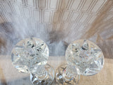 Pair of Towle Crystal Tapered Candlesticks