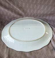 White and Black Speckled Ceramic Oblong Serving Platter