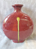Red and Yellow Ceramic Vase