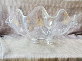 Clear Plastic Seashell Serving Bowl