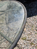 Wrought Iron Bistro Table w/Glass Top (Heavyweight)