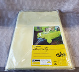 Surety Yellow Oval Tablecloth APPEARS UNUSED