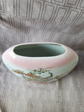 Flat Porcelain Peacock Vase