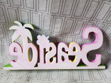 Beach Themed "Seaside" Sign