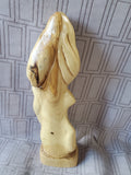 Carved Wooden Madonna & Child Figurine