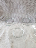 10 Piece Clear Glass Plate Set