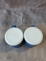 (A) Pair of Quail Run Signed Elizabeth Krome Pottery Mugs