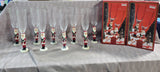 Lot of Gorham Santa Champagne Flutes