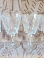 Set of 6 Crystal Wine Goblets