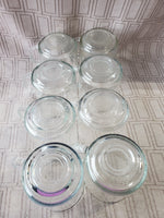Set of 8 Arcoroc Glass Coffee Mugs