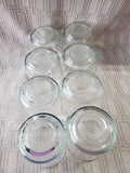 Set of 8 Arcoroc Glass Coffee Mugs